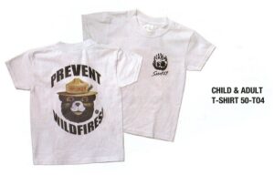 T-shirt Smokey head and paw print